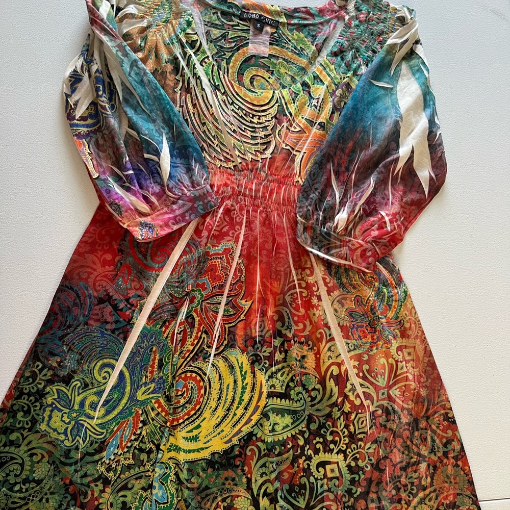 Desigual Boho Chic Multicolor Top